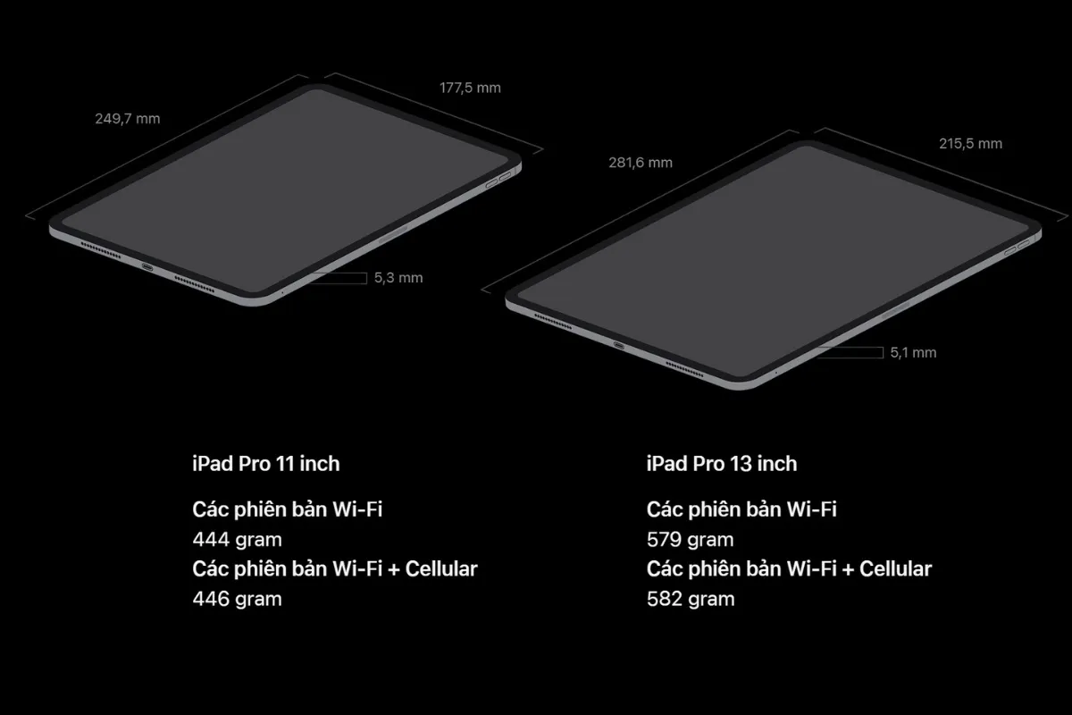 iPad Pro M5 13inch cho trải nghiệm nhìn tốt hơn bản 11inch nhỏ gọn